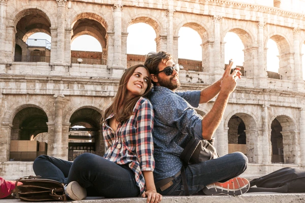 Amoureux à Rome